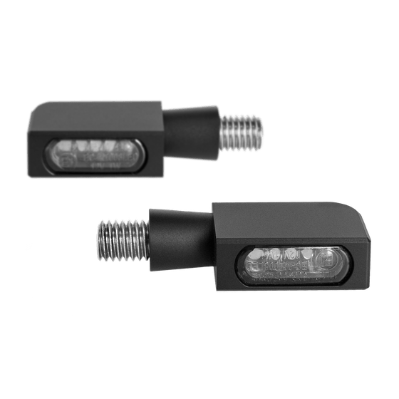 SOFTAIL STANDARD (1999 - 2022) turn-signal 3-in-1 micro led light black | HEINZ BIKES