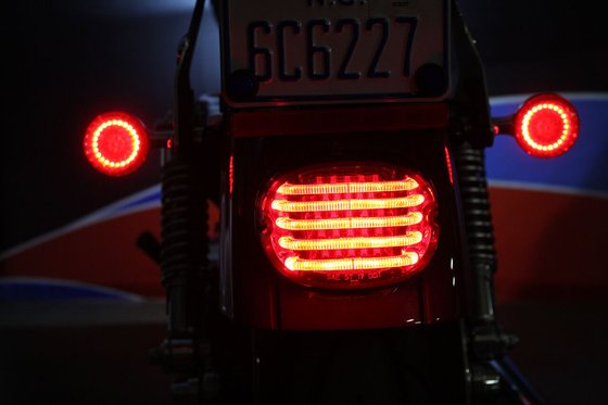 ROAD KING (1999 - 2022) probeam low profile led taillight smoked | CUSTOM DYNAMICS