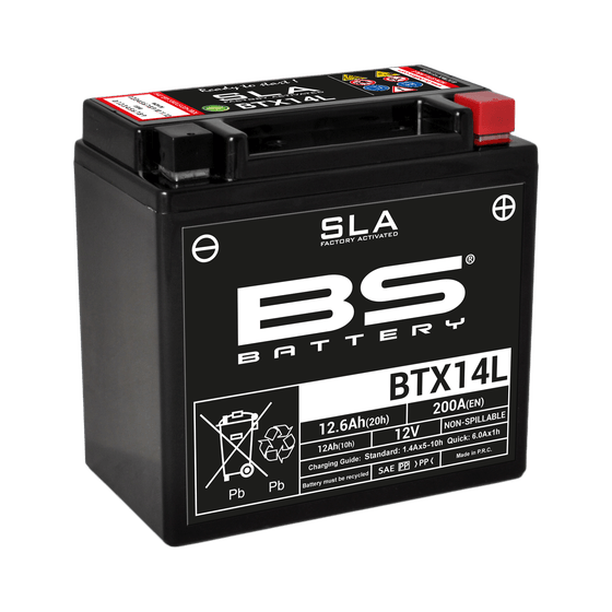 SPORTSTER 883 LOW (2005 - 2019) btx14l sla battery | BS BATTERY