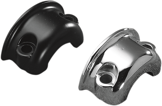 Sportster 883 (2005 - 2009) black clutch/brake control clamp half | DRAG SPECIALTIES