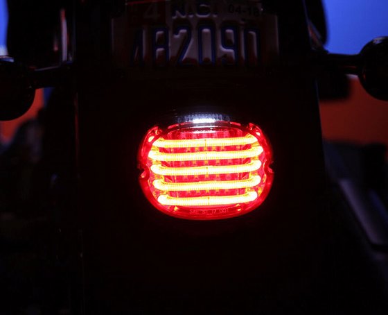 HERITAGE SPRINGER (1999 - 2003) probeam low profile led taillight red | CUSTOM DYNAMICS