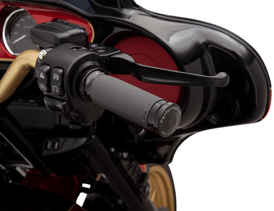 ROAD KING CLASSIC (2008 - 2019) black renthal electronic throttle grips | PERFORMANCE MACHINE (PM)