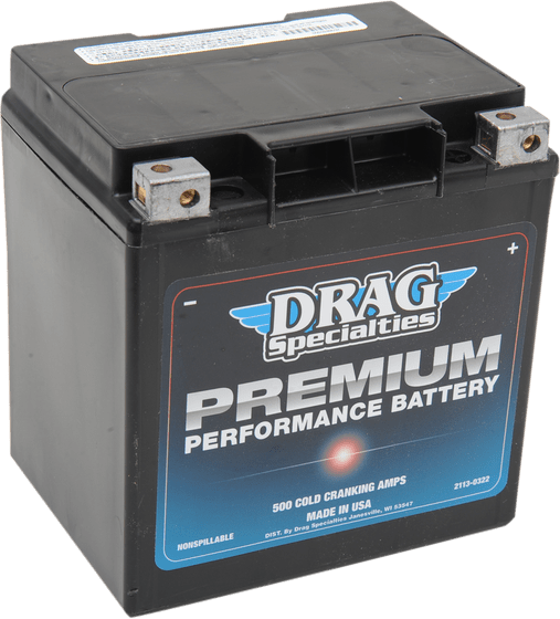 ELECTRA GLIDE ULTRA LIMITED LOW (2010 - 2019) premium replacement battery | DRAG SPECIALTIES BATTERIES