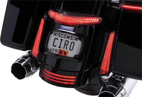 ELECTRA GLIDE STANDARD POLICE (2019 - 2020) black taillight and license plate mount for 2014-2019 harley davidson flhx | CIRO