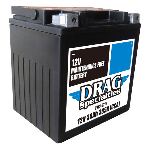 ELECTRA GLIDE ULTRA LIMITED LOW (2010 - 2019) battery drag yix30l-ft and battery drag ytx30l-ft-bs | DRAG SPECIALTIES BATTERIES