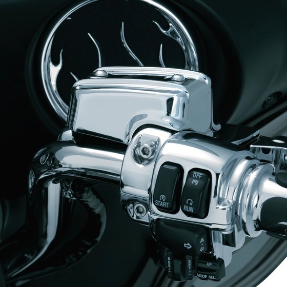 ELECTRA GLIDE STANDARD POLICE (2008 - 2009) chrome brake & clutch control dress-up kit for 08 flh | KURYAKYN