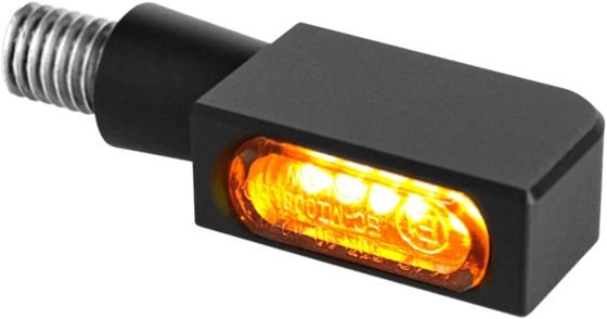 SOFTAIL BLACKLINE (2011 - 2013) turn-signal blokk-line smd micro amber/black | HEINZ BIKES