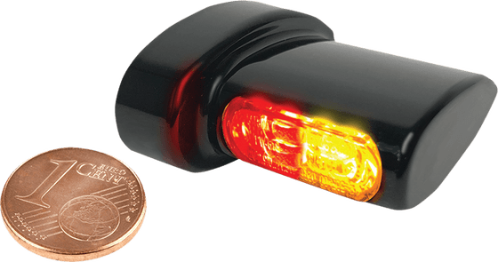 ELECTRA GLIDE STANDARD POLICE (1995 - 2022) turn signal winglets micro 3in1 black | HEINZ BIKES