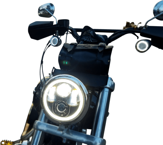 SOFTAIL CROSS BONES (2008 - 2011) 5.75" halo headlight | CUSTOM DYNAMICS