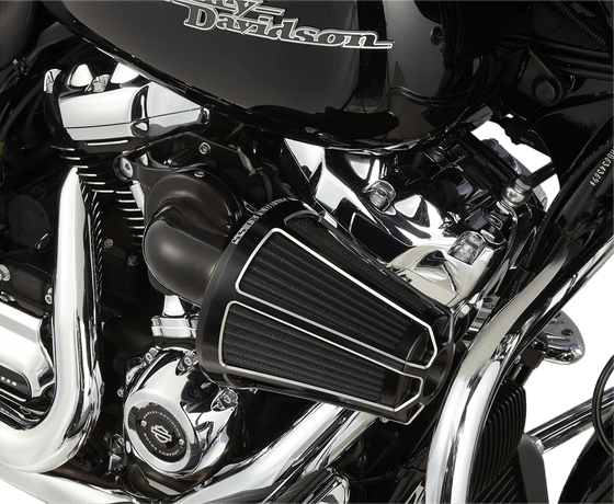 ELECTRA GLIDE ULTRA LIMITED LOW (2017 - 2022) beveled black air cleaner kit | ARLEN NESS