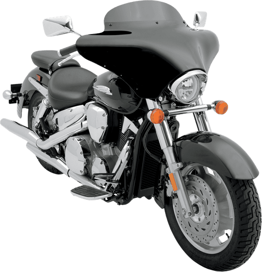 DYNA FAT BOB (2008 - 2017) standard black batwing fairing windshield - 5" | MEMPHIS SHADES HD