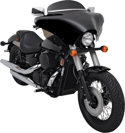 DYNA FAT BOB (2008 - 2017) standard black batwing fairing windshield - 5" | MEMPHIS SHADES HD