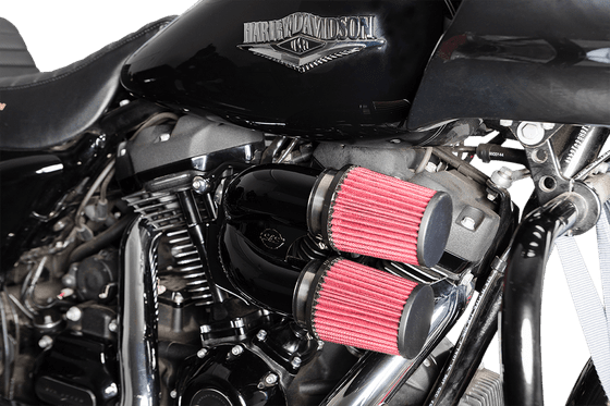 SOFTAIL FAT BOY (2018 - 2022) black air cleaner for 2017+ harley davidson m8 models | S&S CYCLE