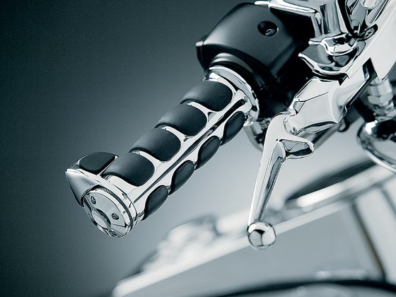 ROAD KING (1994 - 2013) chrome dual cable throttle grips | KURYAKYN