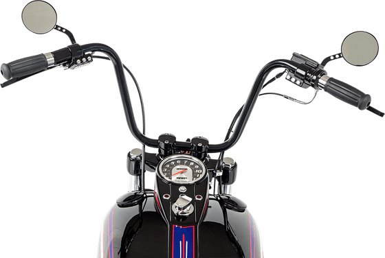 ROAD KING (1997 - 2007) 10" black ape hanger handlebar | KHROME WERKS