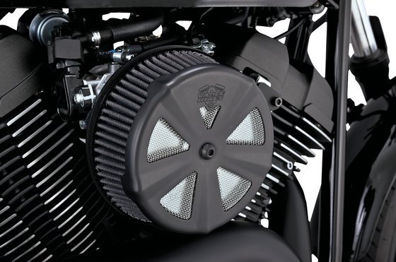 CVO ELECTRA GLIDE ULTRA CLASSIC (2006 - 2013) v&h vo2 naked skullcap crown black air cleaner cover | VANCE & HINES