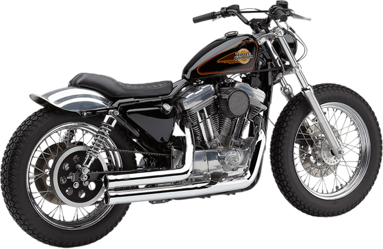 SPORTSTER HUGGER (1986 - 2003) chrome speedster exhaust system for harley davidson xl 1986-2003 | COBRA