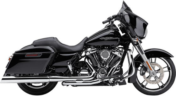 ELECTRA GLIDE STANDARD POLICE (1995 - 2010) 909 upper cut chrome mufflers | COBRA