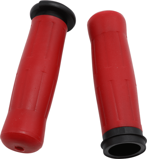 SOFTAIL LOW RIDER (2018 - 2021) old school red handlebar grips | AVON GRIPS