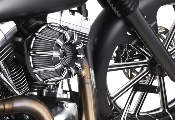 CVO SE ELECTRA GLIDE ULTRA LIMITED (2020 - 2021) inverted big sucker 10-gauge black air cleaner kit | ARLEN NESS