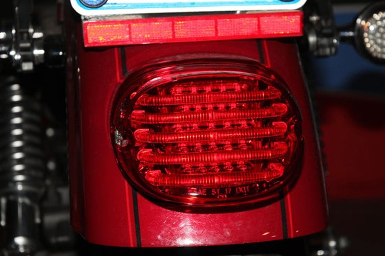 SPORTSTER 1200 ROADSTER (2004 - 2008) probeam low profile led taillight red | CUSTOM DYNAMICS