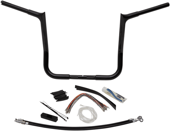 ELECTRA GLIDE CLASSIC (2008 - 2013) 14" black point handlebar for flh models | FAT BAGGERS INC.