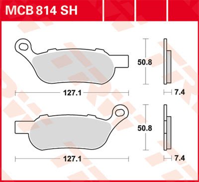 DYNA SWITCHBACK (2012 - 2016) sintered metal brake pad | TRW