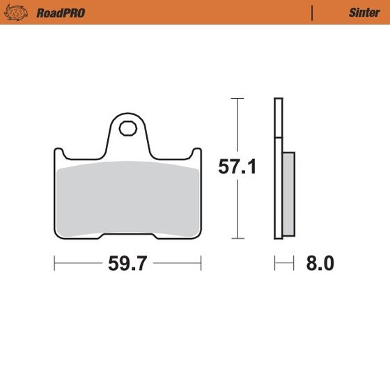 SPORTSTER SEVENTY-TWO (2014 - 2016) sintered rear brake pad | MOTO-MASTER