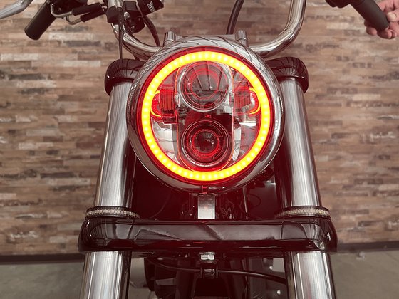 DYNA LOW RIDER (1993 - 2017) 5.75" halo headlight | CUSTOM DYNAMICS