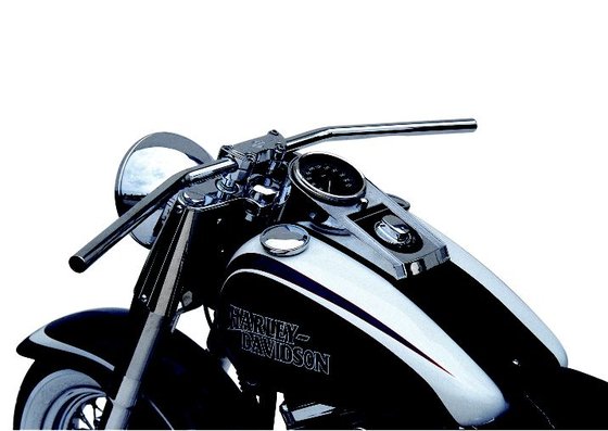 SPORTSTER 1200 CUSTOM (2000 - 2020) medium black steel handlebar | TRW