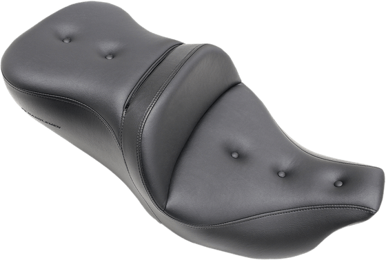 ULTRA CLASSIC ELECTRA GLIDE LOW (2015 - 2016) 2-up seat road sofa pt front/rear plain black | SADDLEMEN