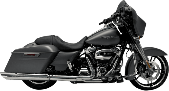 HERITAGE SOFTAIL CLASSIC (2018 - 2022) chrome slash cut slip-on mufflers for harley | KERKER