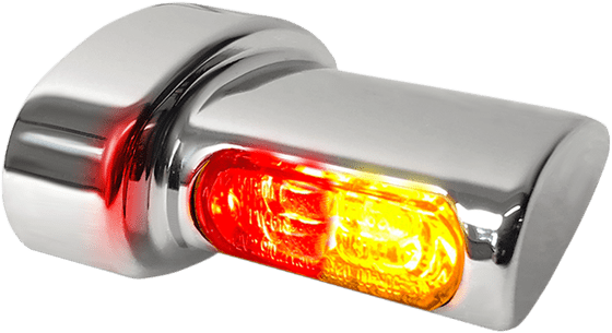 DYNA SUPERGLIDE (1986 - 2010) turn signal winglets 3in1 chrome | HEINZ BIKES