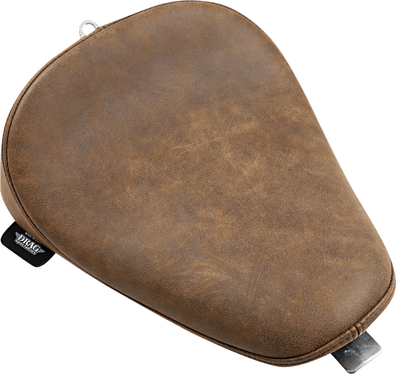 SPORTSTER 1200 CUSTOM (2010 - 2020) solo bobber brown leather seat | DRAG SPECIALTIES SEATS