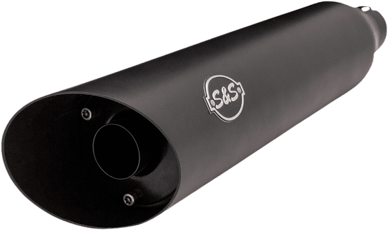 SOFTAIL LOW RIDER (2018 - 2020) slash-cut slip-on muffler black | S&S CYCLE