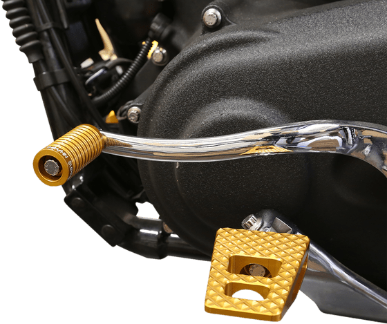 SOFTAIL DELUXE (1993 - 2017) gold footpegs p-54 for dyna | THRASHIN SUPPLY CO.