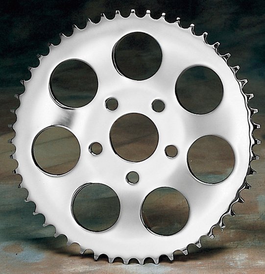 DYNA SUPERGLIDE (1973 - 1984) rear steel/chrome dished sprocket - 49 teeth | DRAG SPECIALTIES