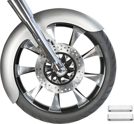 ROAD KING SPECIAL (2020 - 2022) front fender for 21" wheels - natural-raw - steel | RUSS WERNIMONT DESIGNS