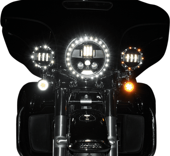 ROAD KING CUSTOM (2004 - 2007) probeam 7" led headlamp black | CUSTOM DYNAMICS