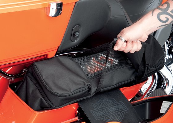 SCREAMIN EAGLE ROAD KING CVO (2002 - 2013) textile black hard bag liners | DRAG SPECIALTIES SEATS