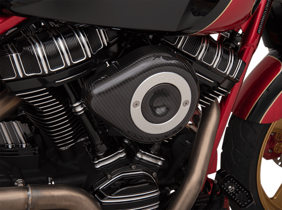 SOFTAIL FAT BOY (2019 - 2022) carbon fiber tear drop air cleaner cover | S&S CYCLE