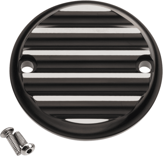 TRI GLIDE ULTRA CLASSIC/CVO (2018 - 2022) timing cover in black and silver finish for m8 engine | JOKER MACHINE