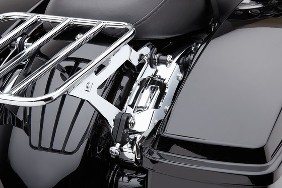 ELECTRA GLIDE STANDARD POLICE (2020 - 2022) detachable chrome backrest mounting kit | COBRA