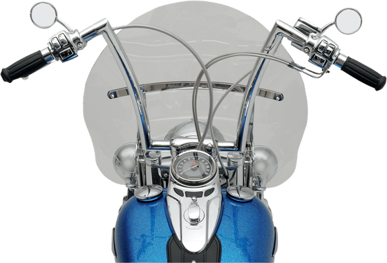 ROAD KING CUSTOM (2004 - 2007) chrome handlebars with 17" rise | TODD'S CYCLE