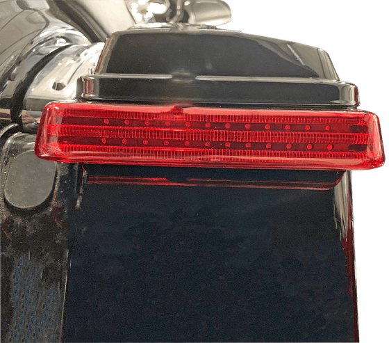 ELECTRA GLIDE STANDARD POLICE (2019 - 2022) black/red license plate light bag | CUSTOM DYNAMICS