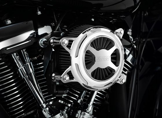 SPORTSTER IRON (2009 - 2022) air cleaner vo2 "x" chrome xl | VANCE & HINES