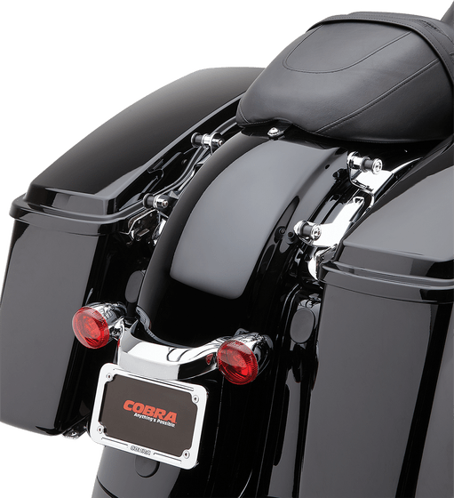 ELECTRA GLIDE STANDARD POLICE (2009 - 2010) detachable chrome backrest mounting kit | COBRA