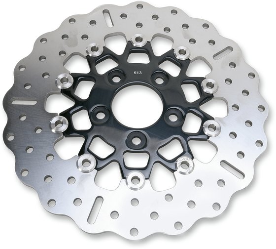 ROAD KING CUSTOM (2004 - 2007) wave black brake rotor | EBC