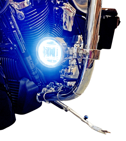 ROAD KING (2012 - 2022) chrome fog light | CUSTOM DYNAMICS