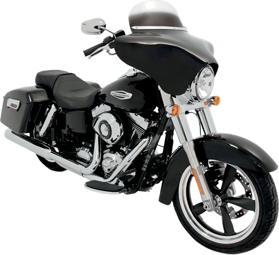 ROAD KING (1994 - 2022) black replacement batwing fairing | MEMPHIS SHADES HD